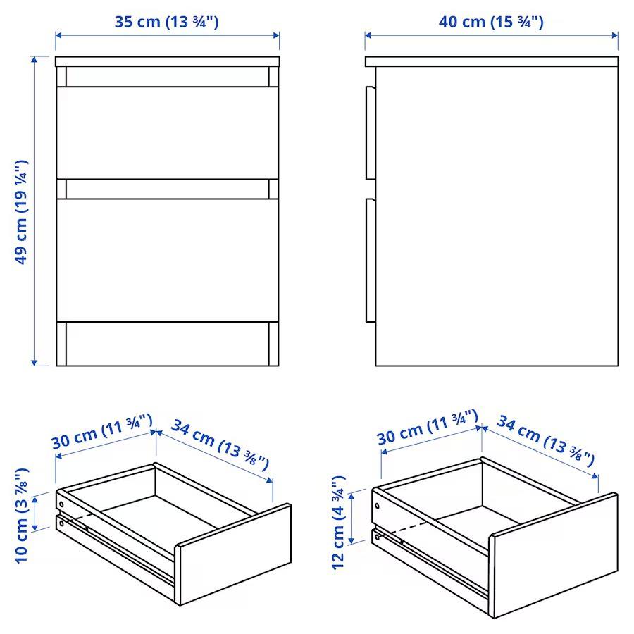 Modern Hidden Compartment Secret Drawer Furniture Nightstand Bedside Table with RFID Lock