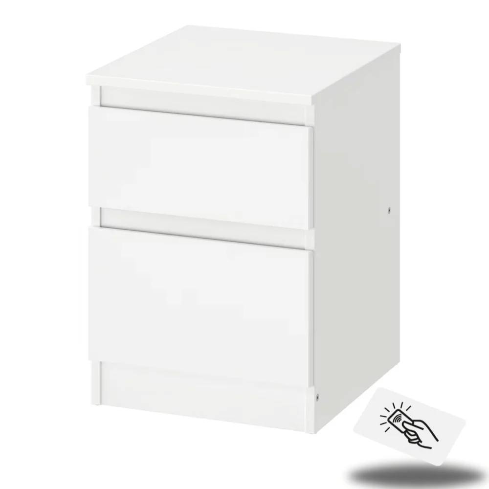 Modern Hidden Compartment Secret Drawer Furniture Nightstand Bedside Table with RFID Lock